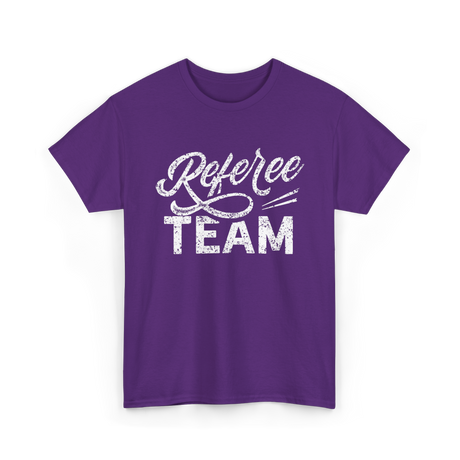 Referee Team Referee Sports T-Shirt - Purple