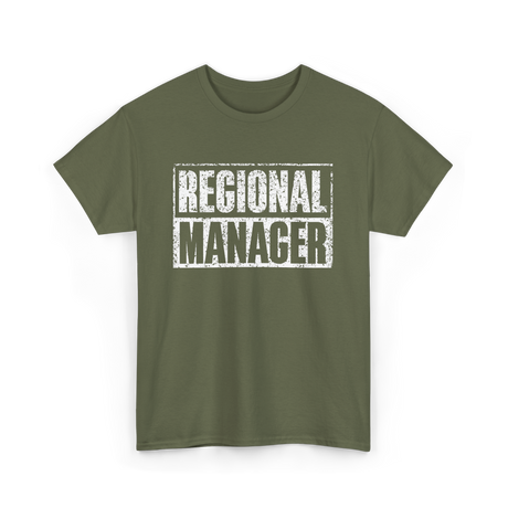 Regional Manager Management T-Shirt - Military Green