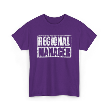 Regional Manager Management T-Shirt - Purple