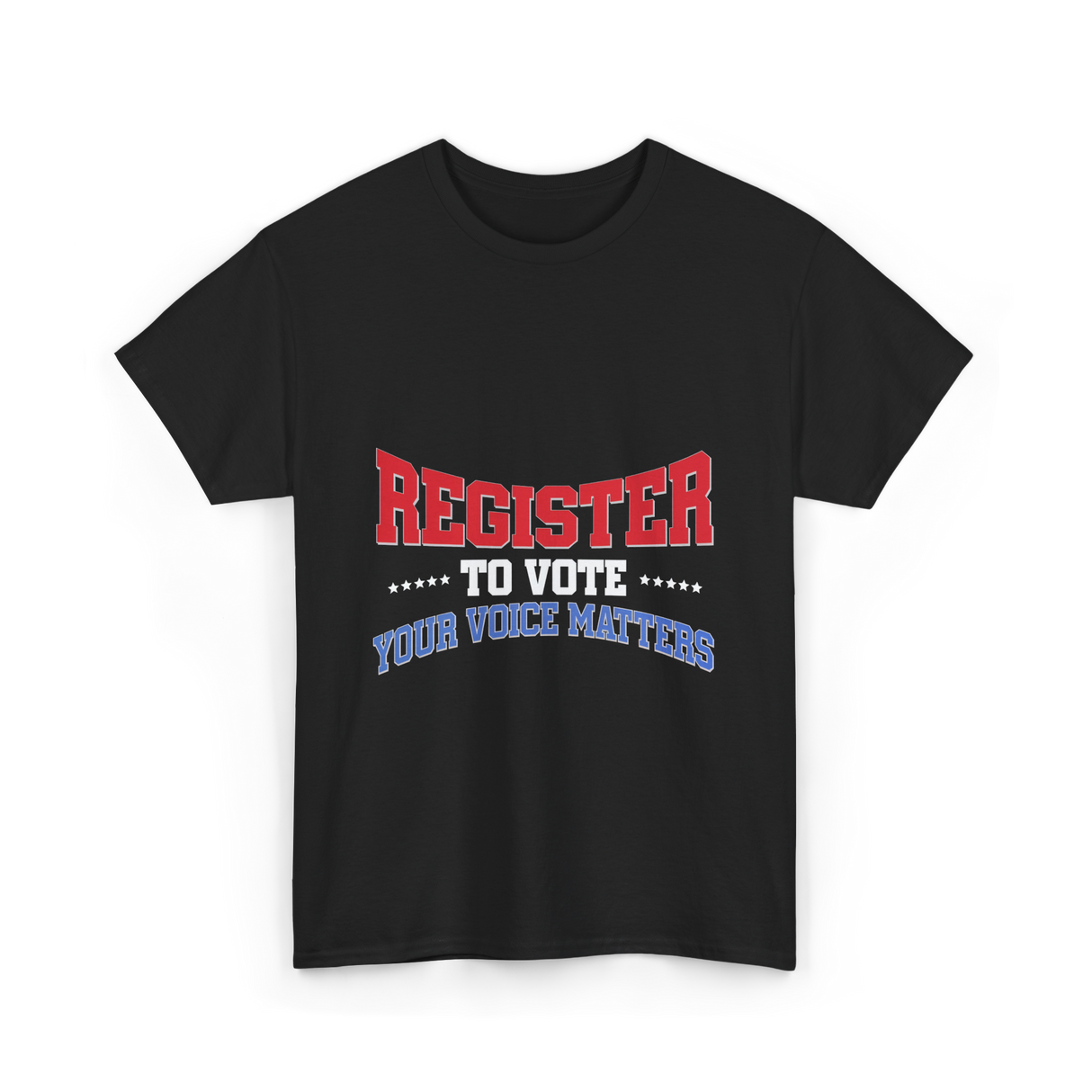 Register to Vote Political Voice T-Shirt - Black