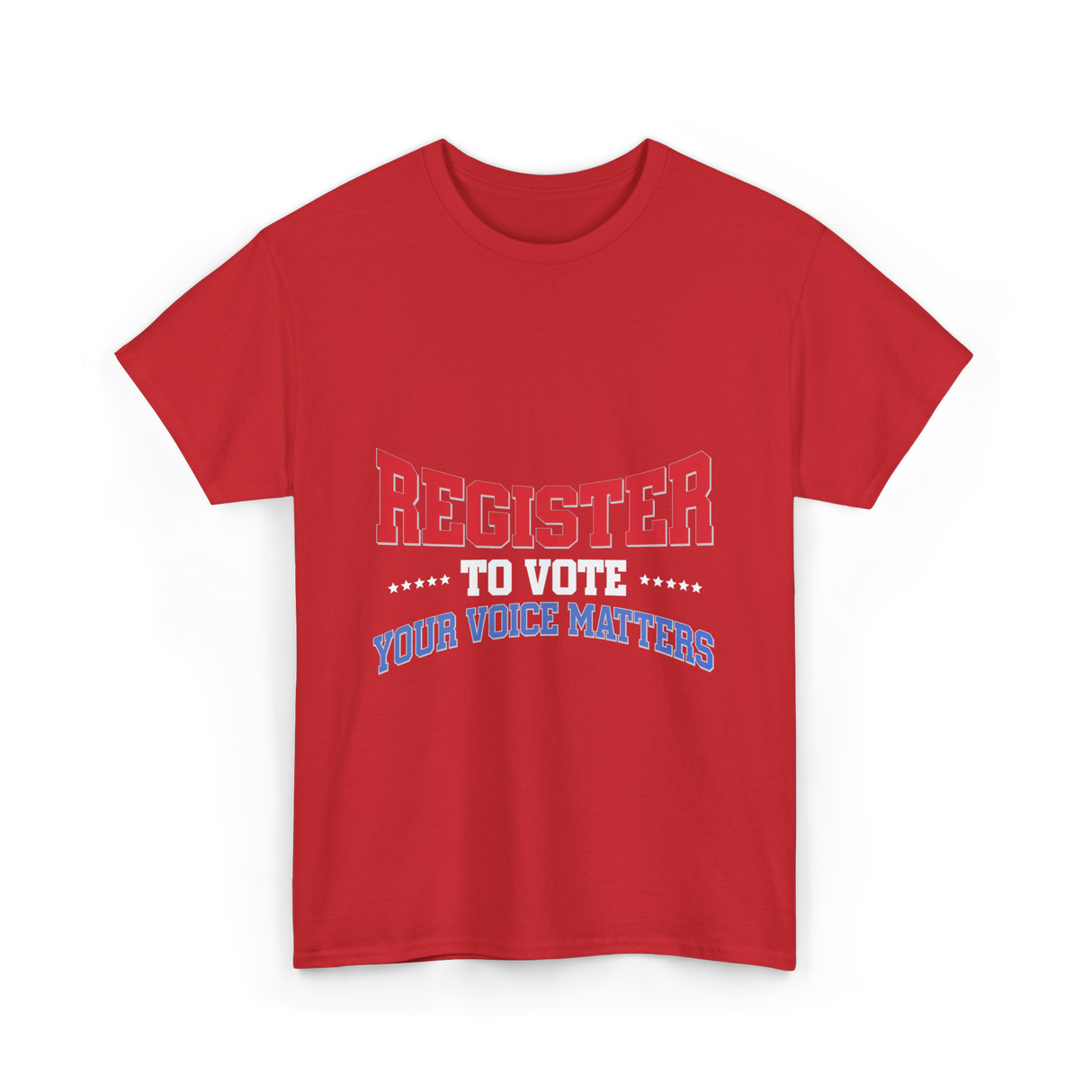 Register to Vote Political Voice T-Shirt - Red