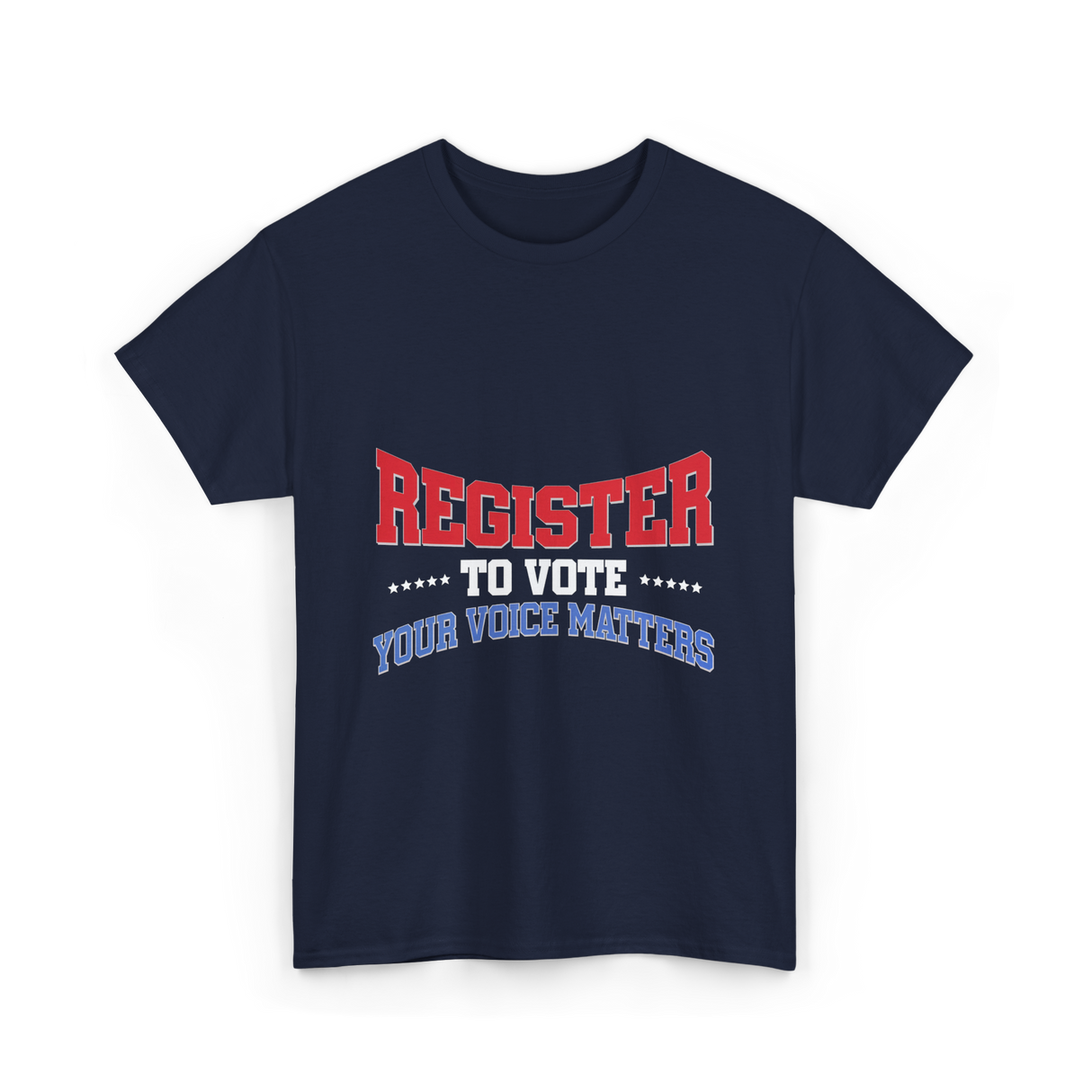 Register to Vote Political Voice T-Shirt - Navy