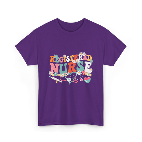 Registered Nurse Nursing Nurse T-Shirt - Purple