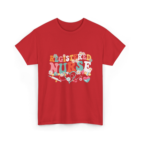 Registered Nurse Nursing Nurse T-Shirt - Red