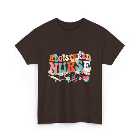 Registered Nurse Nursing Nurse T-Shirt - Dark Chocolate