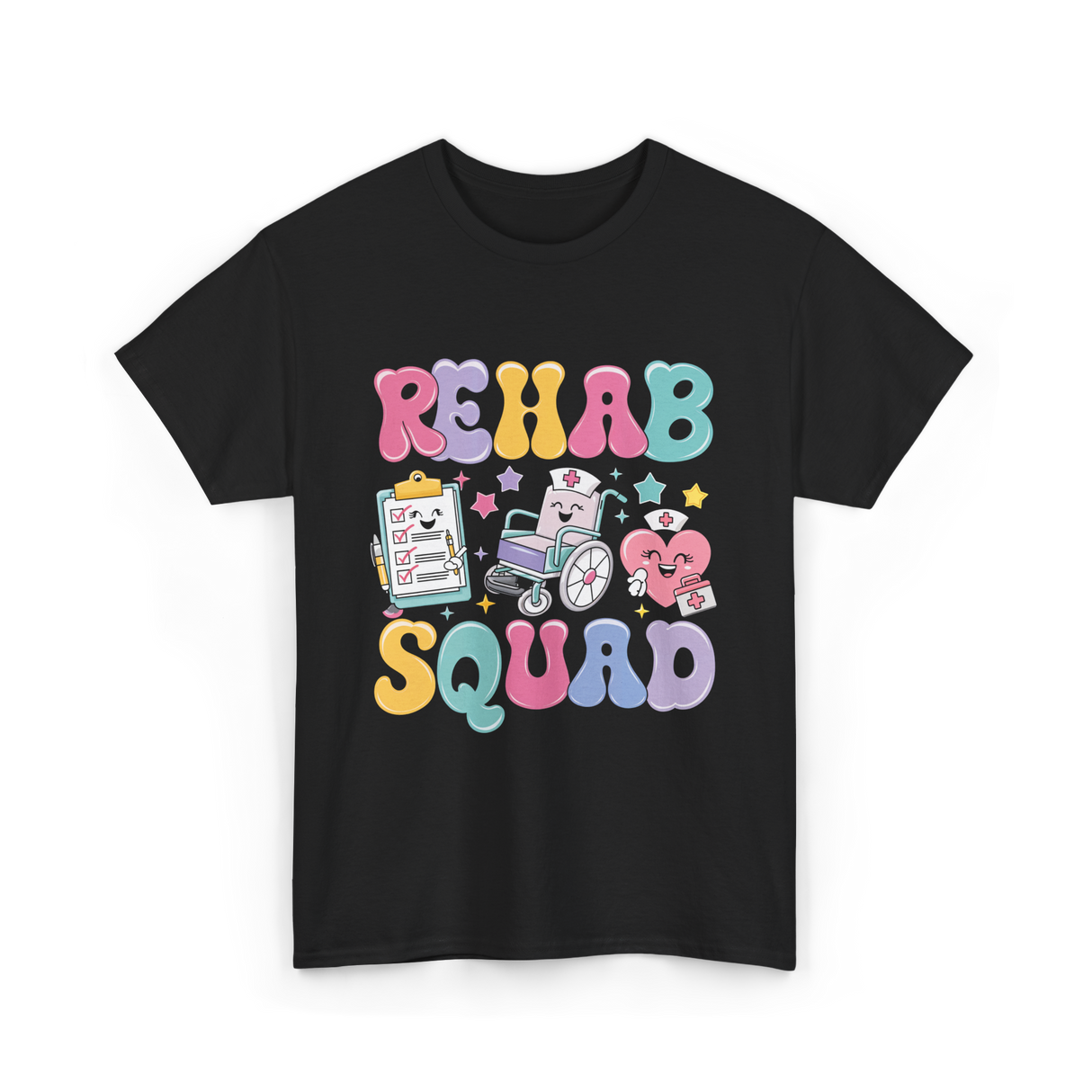 Rehab Squad Rehabilitation Team T-Shirt - Black