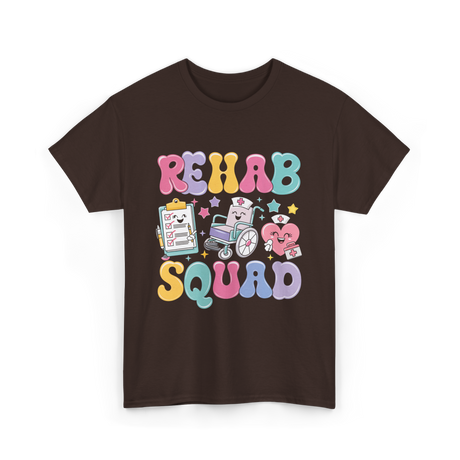 Rehab Squad Rehabilitation Team T-Shirt - Dark Chocolate