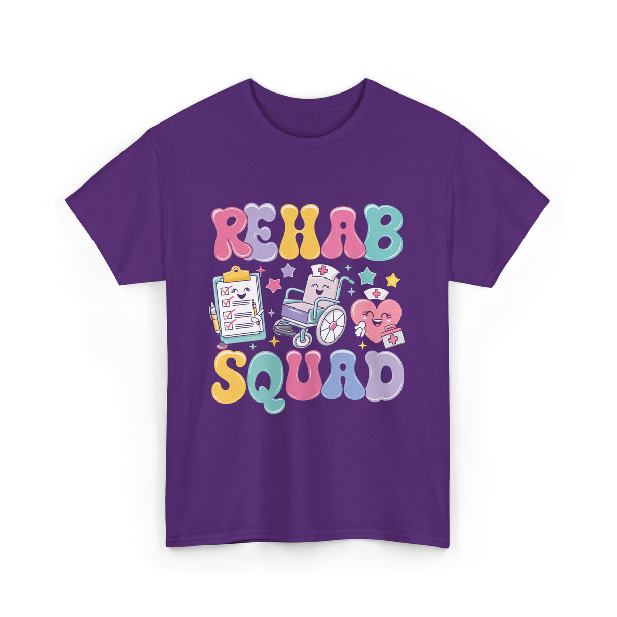 Rehab Squad Rehabilitation Team T-Shirt - Purple