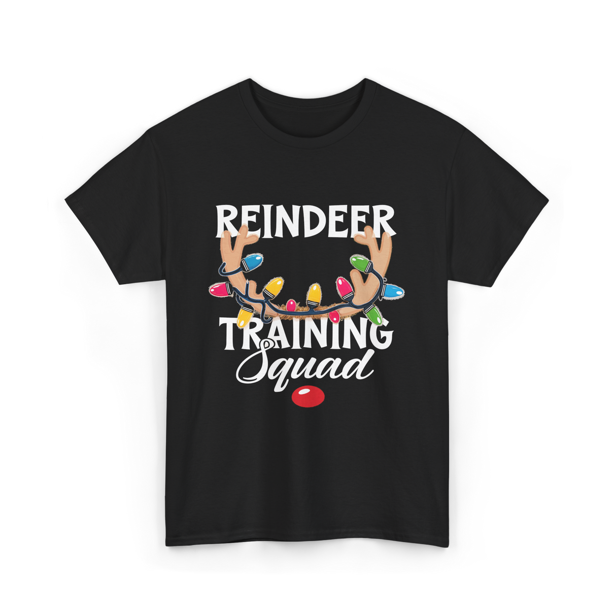 Reindeer Training Squad Reindeer T-Shirt - Black