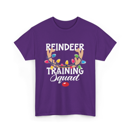 Reindeer Training Squad Reindeer T-Shirt - Purple