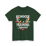 Reindeer Training Squad Reindeer T-Shirt - Forest Green