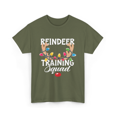 Reindeer Training Squad Reindeer T-Shirt - Military Green