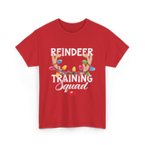 Reindeer Training Squad Reindeer T-Shirt - Red