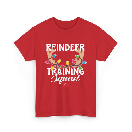 Reindeer Training Squad Reindeer T-Shirt - Red