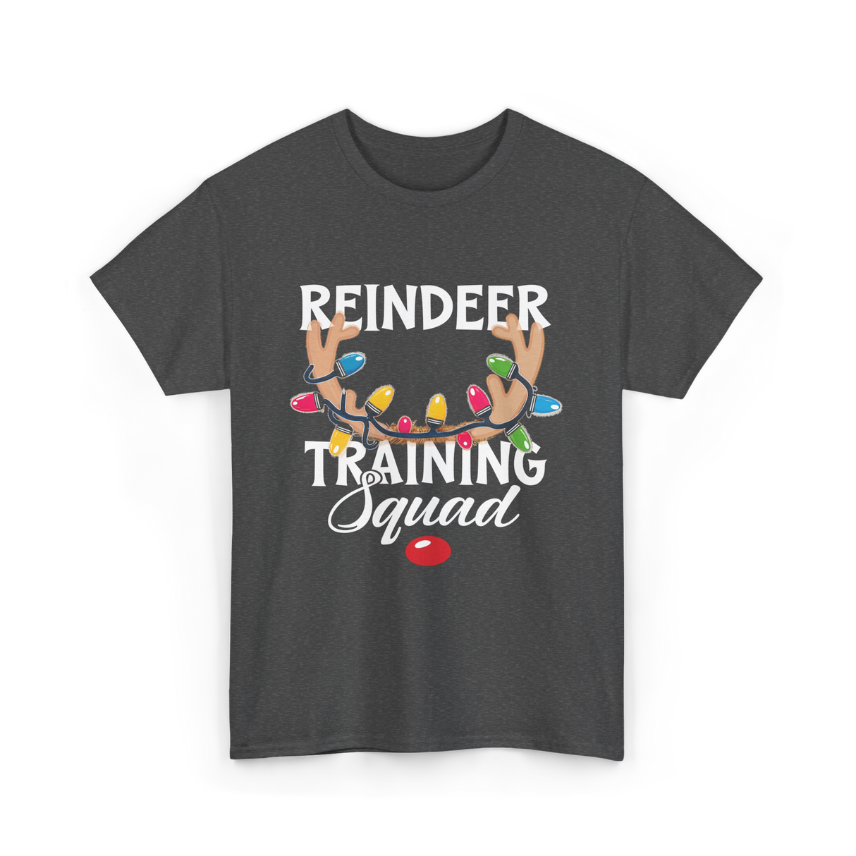 Reindeer Training Squad Reindeer T-Shirt - Dark Heather