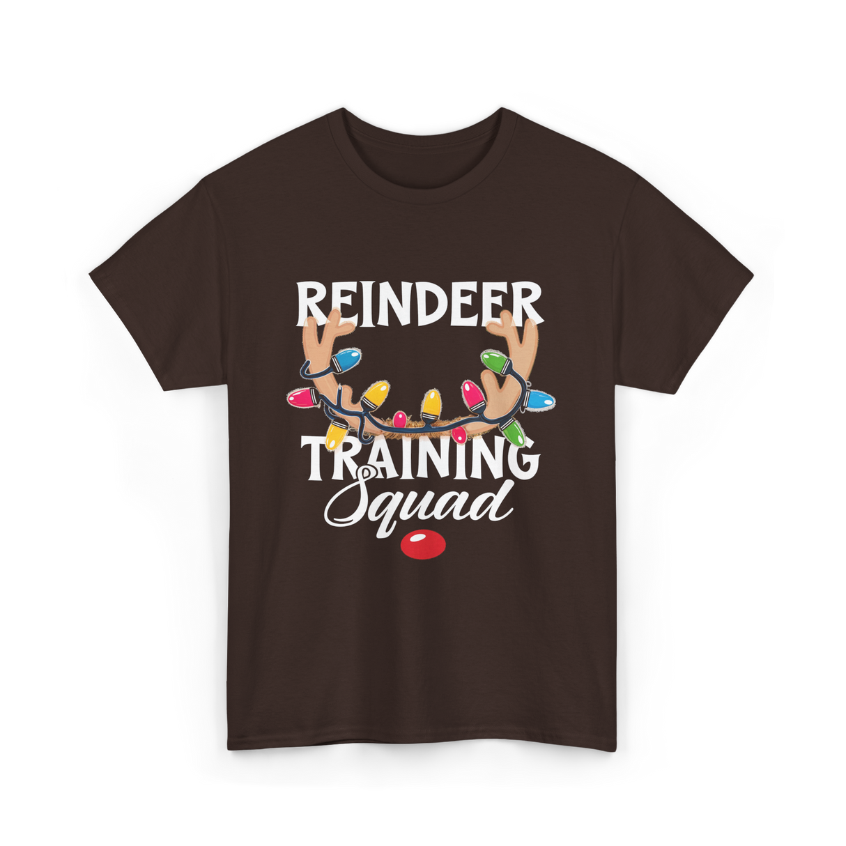 Reindeer Training Squad Reindeer T-Shirt - Dark Chocolate