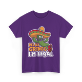 Relax Gringo I'm Legal Cactus T-Shirt - Purple