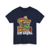 Relax Gringo I'm Legal Cactus T-Shirt - Navy