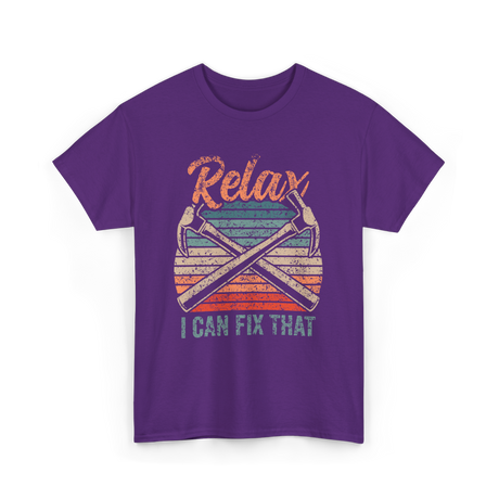 Relax I Can Fix That Repair T-Shirt - Purple