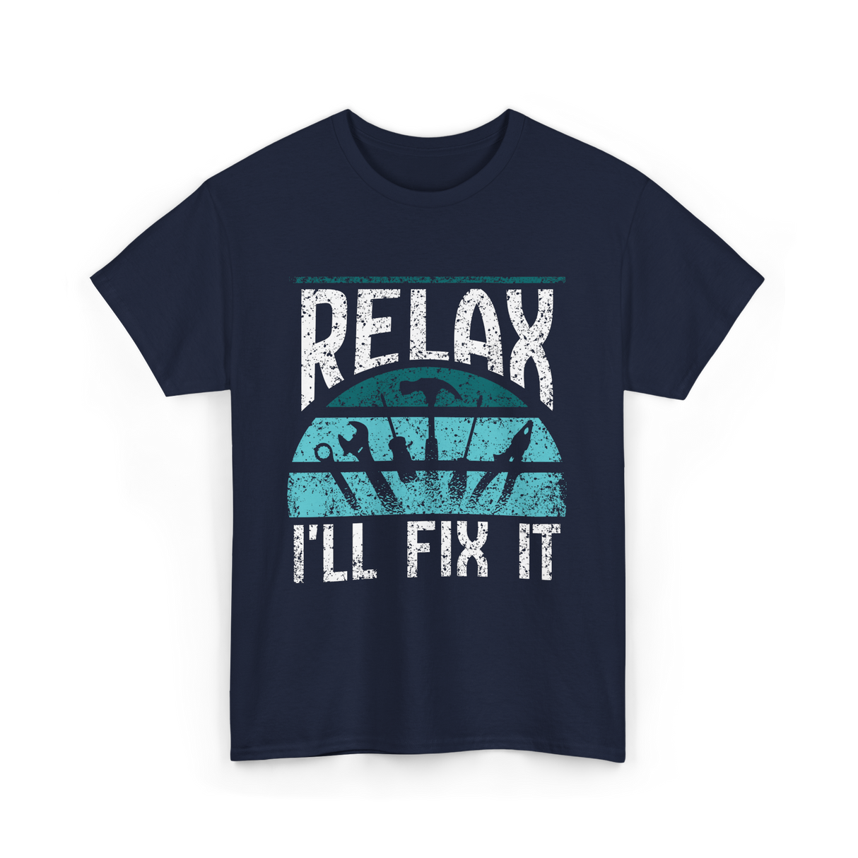 Relax I'll Fix It Handyman T-Shirt - Navy