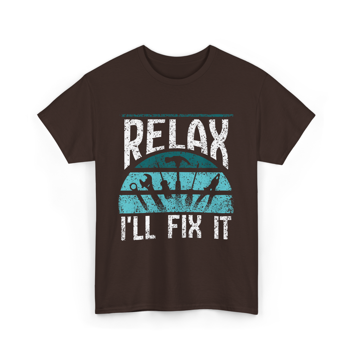 Relax I'll Fix It Handyman T-Shirt - Dark Chocolate