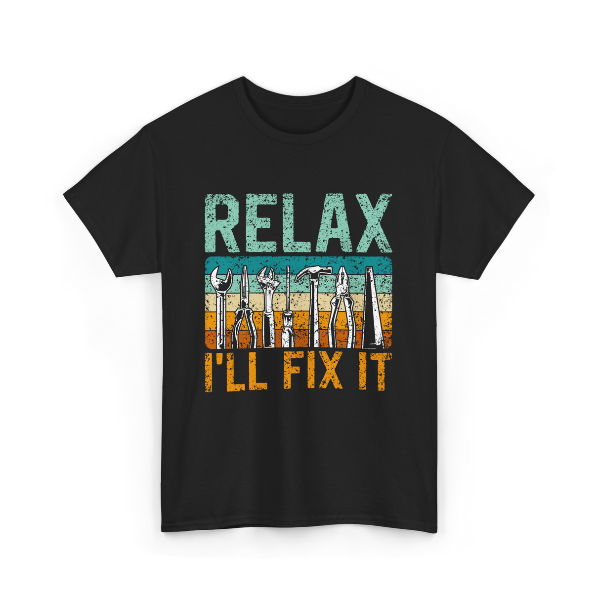 Relax I'll Fix It Tools T-Shirt - Black