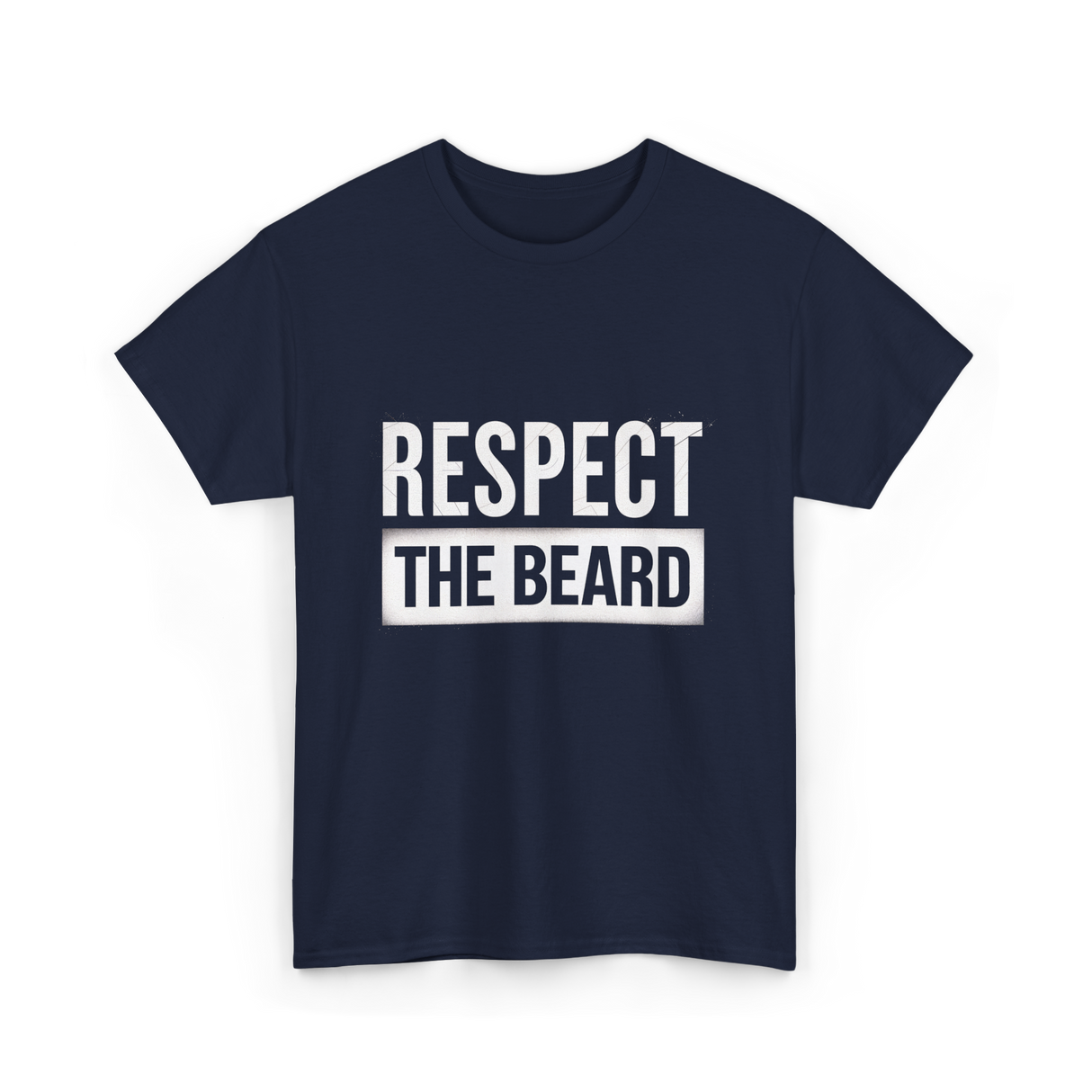 Respect The Beard T-Shirt - Navy