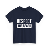 Respect The Beard T-Shirt - Navy