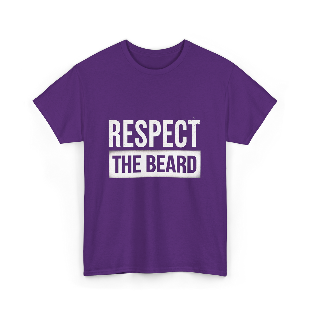 Respect The Beard T-Shirt - Purple