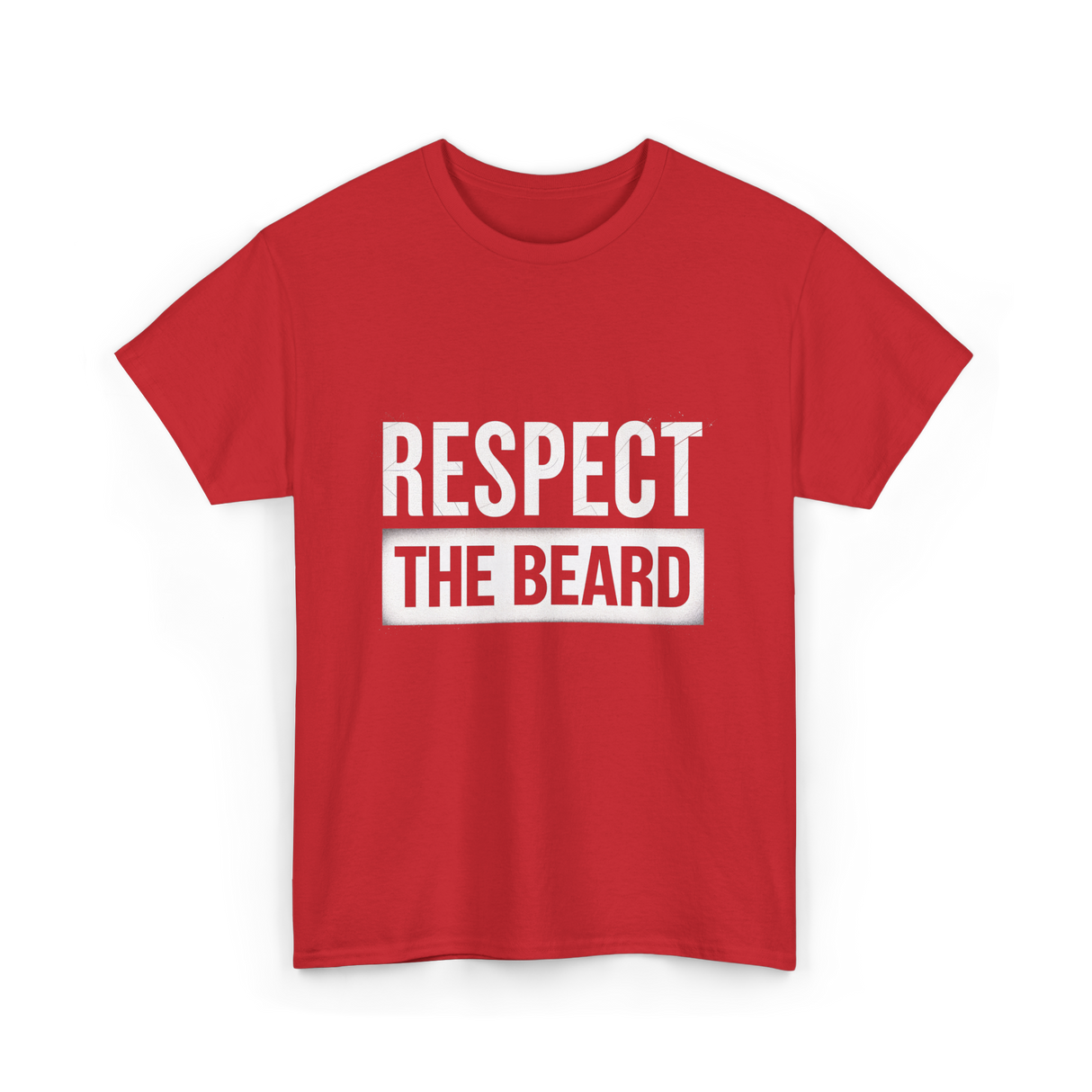 Respect The Beard T-Shirt - Red