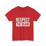 Respect The Beard T-Shirt - Red