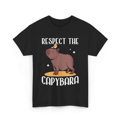 Respect The Capybara T-Shirt - Black