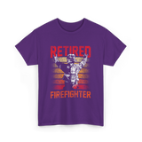 Retired Firefighter Firefighter Retirement T-Shirt - Purple