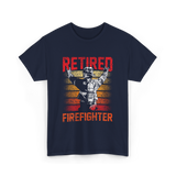 Retired Firefighter Firefighter Retirement T-Shirt - Navy