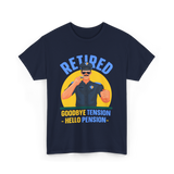 Retired Goodbye Tension Police T-Shirt - Navy