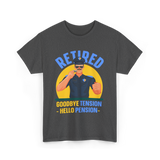 Retired Goodbye Tension Police T-Shirt - Dark Heather