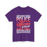 Retired Police Officers Grandpas Cop T-Shirt - Purple