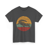 Retro Crocodile Animal Design T-Shirt - Dark Heather