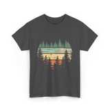 Retro Forest Nature Outdoors T-Shirt - Dark Heather