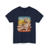 Retro Gator Crocodile Animal Lover T-Shirt - Navy