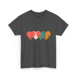 Retro Hearts T-Shirt - Dark Heather