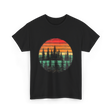 Retro Nature Trees T-Shirt - Black