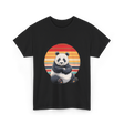 Retro Panda Kawaii Panda T-Shirt - Black