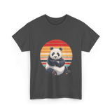 Retro Panda Kawaii Panda T-Shirt - Dark Heather