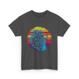 Retro Peacock Art Peacock T-Shirt - Dark Heather