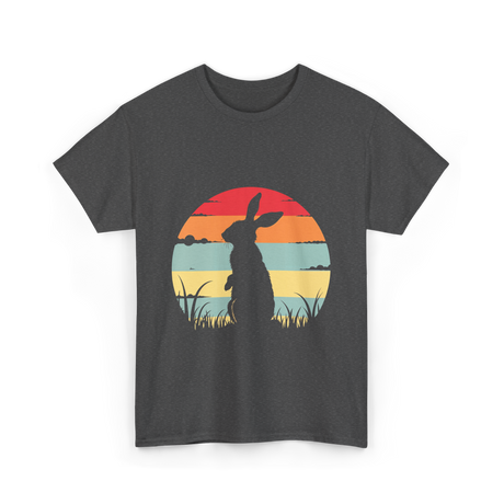 Retro Rabbit Bunny Lover T-Shirt - Dark Heather