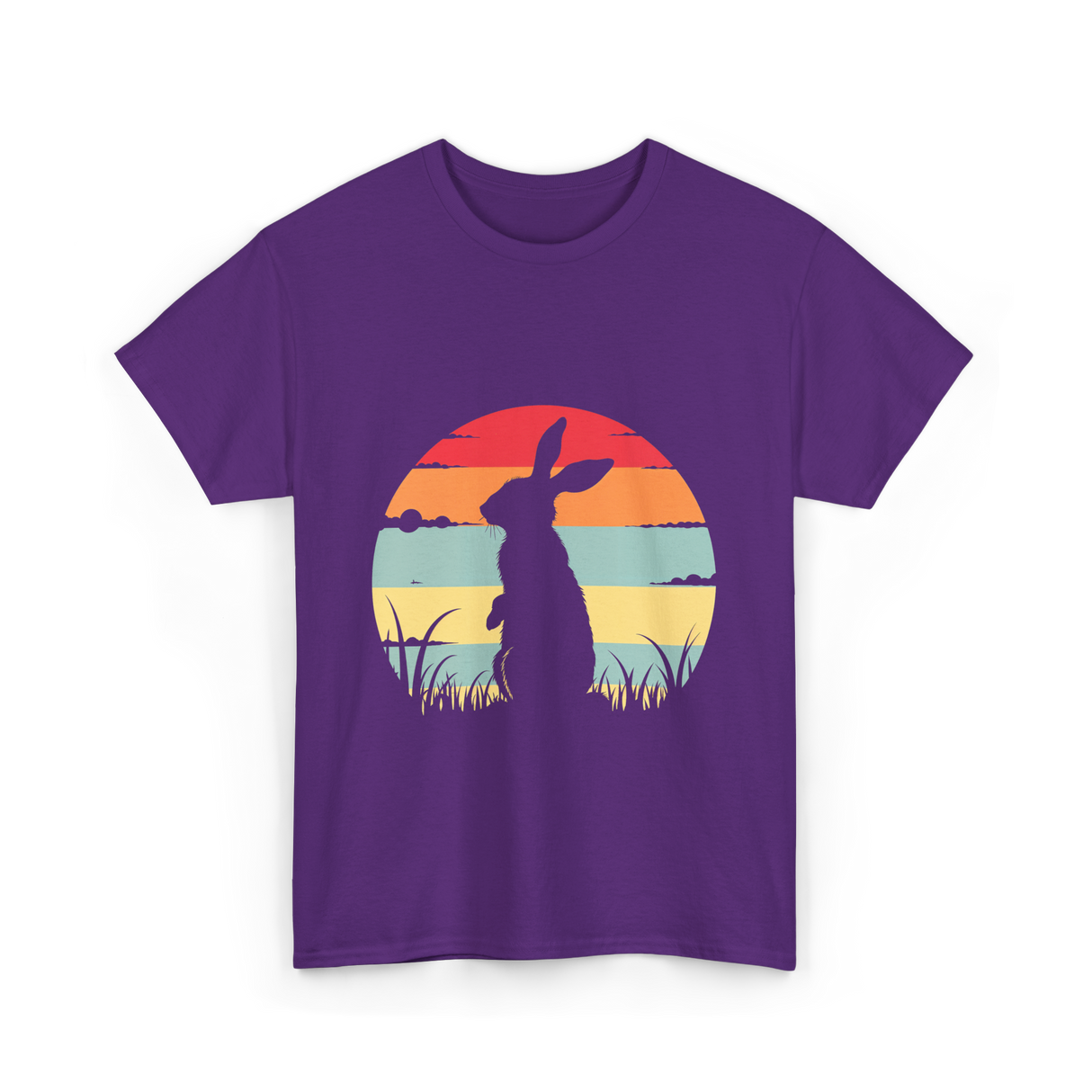 Retro Rabbit Bunny Lover T-Shirt - Purple