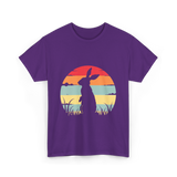 Retro Rabbit Bunny Lover T-Shirt - Purple