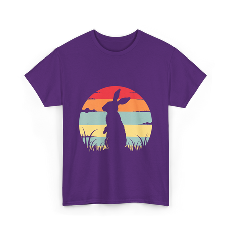 Retro Rabbit Bunny Lover T-Shirt - Purple