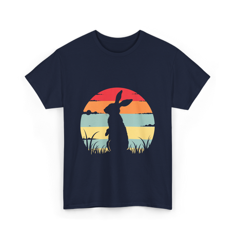 Retro Rabbit Bunny Lover T-Shirt - Navy